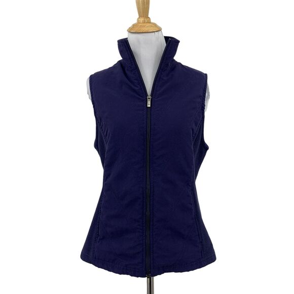 Columbia Vest Womens S Small Nightfall Full Zip Stand Up Collar Fleece - Picture 1 of 14